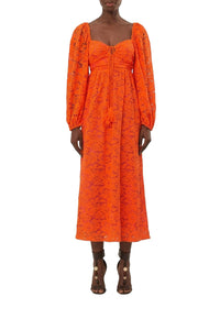DJV_Orange Robes midi - Orange