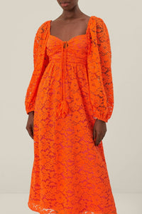 DJV_Orange Robes midi - Orange