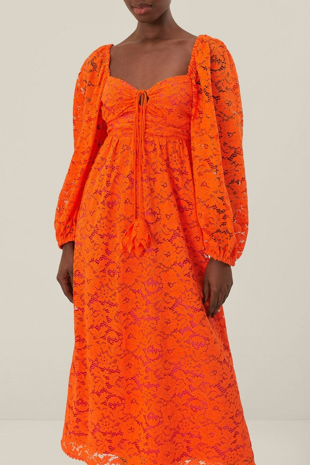 DJV_Orange Robes midi - Orange