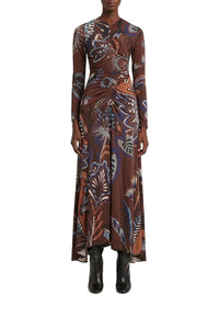 Delicate Garden Midi Dress - Multicoloured