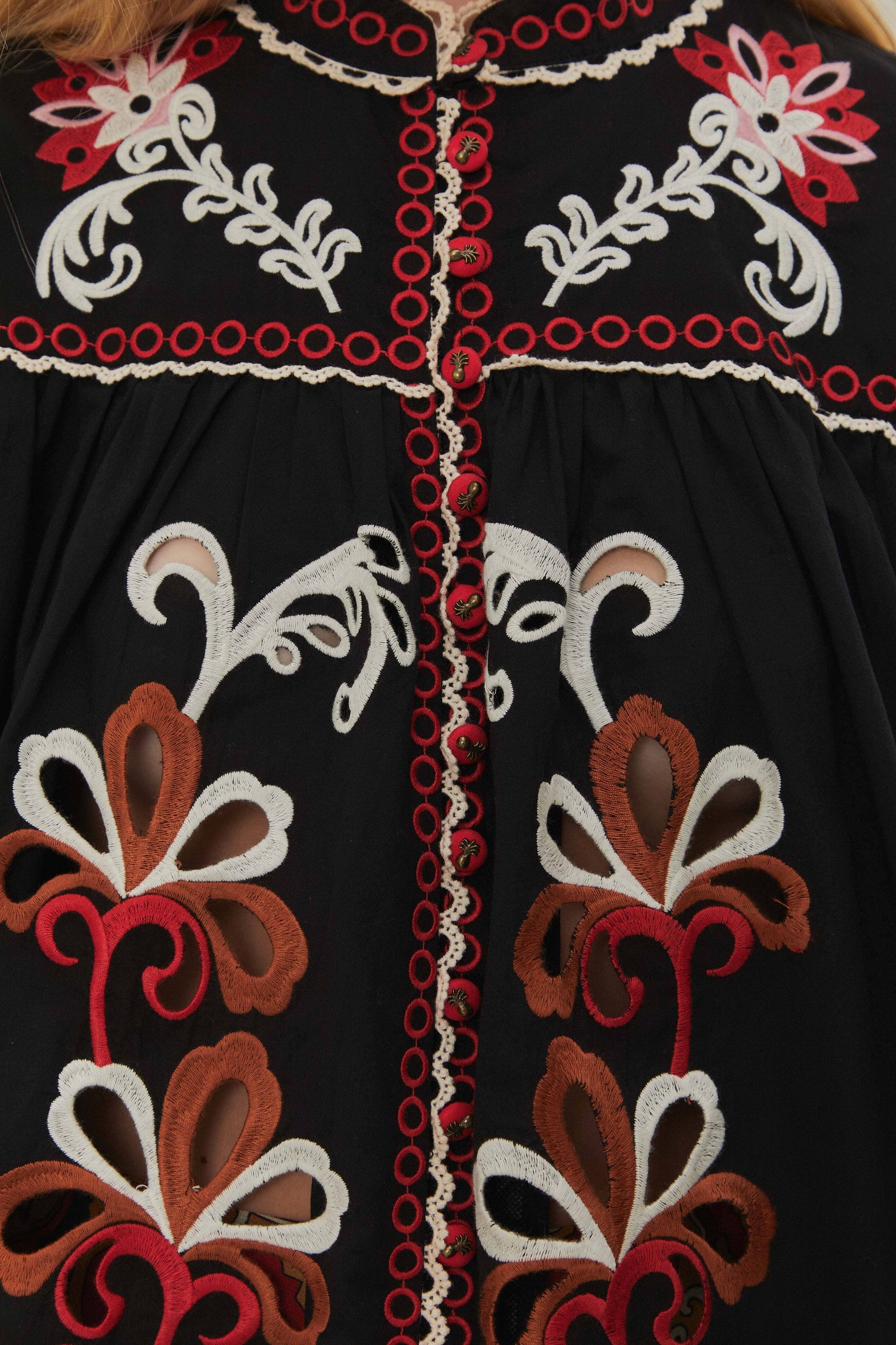 DJV_Cashew Mandala Black Chemises & Blouses - Cashew Mandala Black