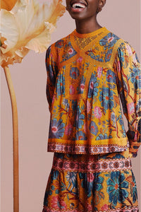 Blouse Mica en coton - Jaune