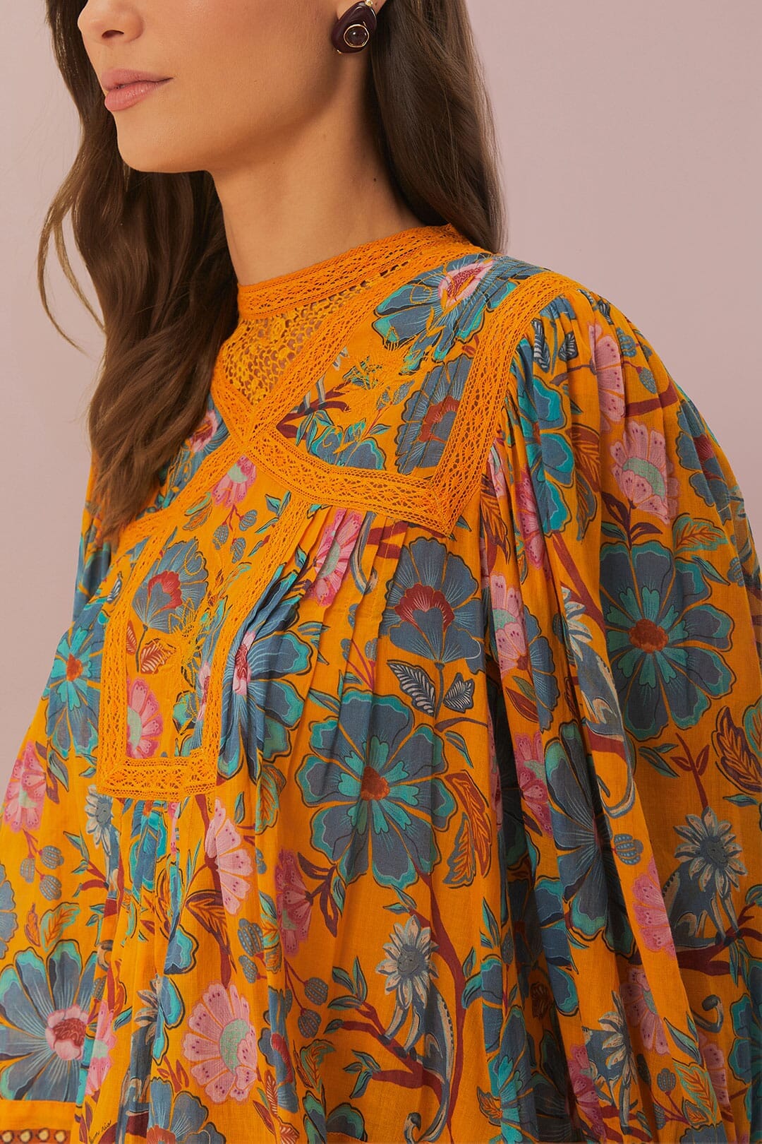 Blouse Mica en coton - Jaune