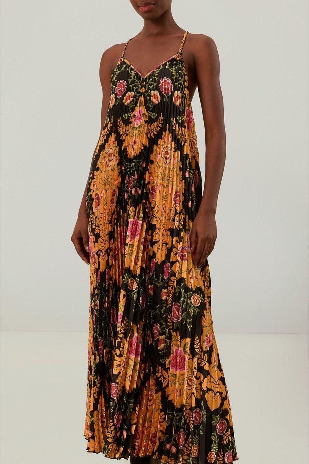 DJV_Floral Black Robes midi - Floral Black