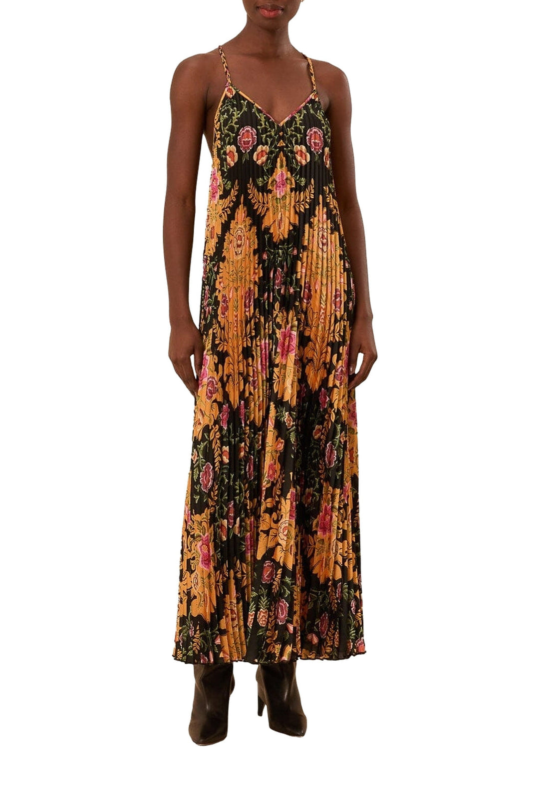 DJV_Floral Black Robes midi - Floral Black