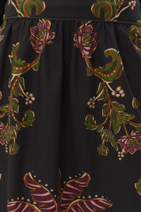 MEDIA OFF LINE_Ravenala midi skirt in cotton - Black