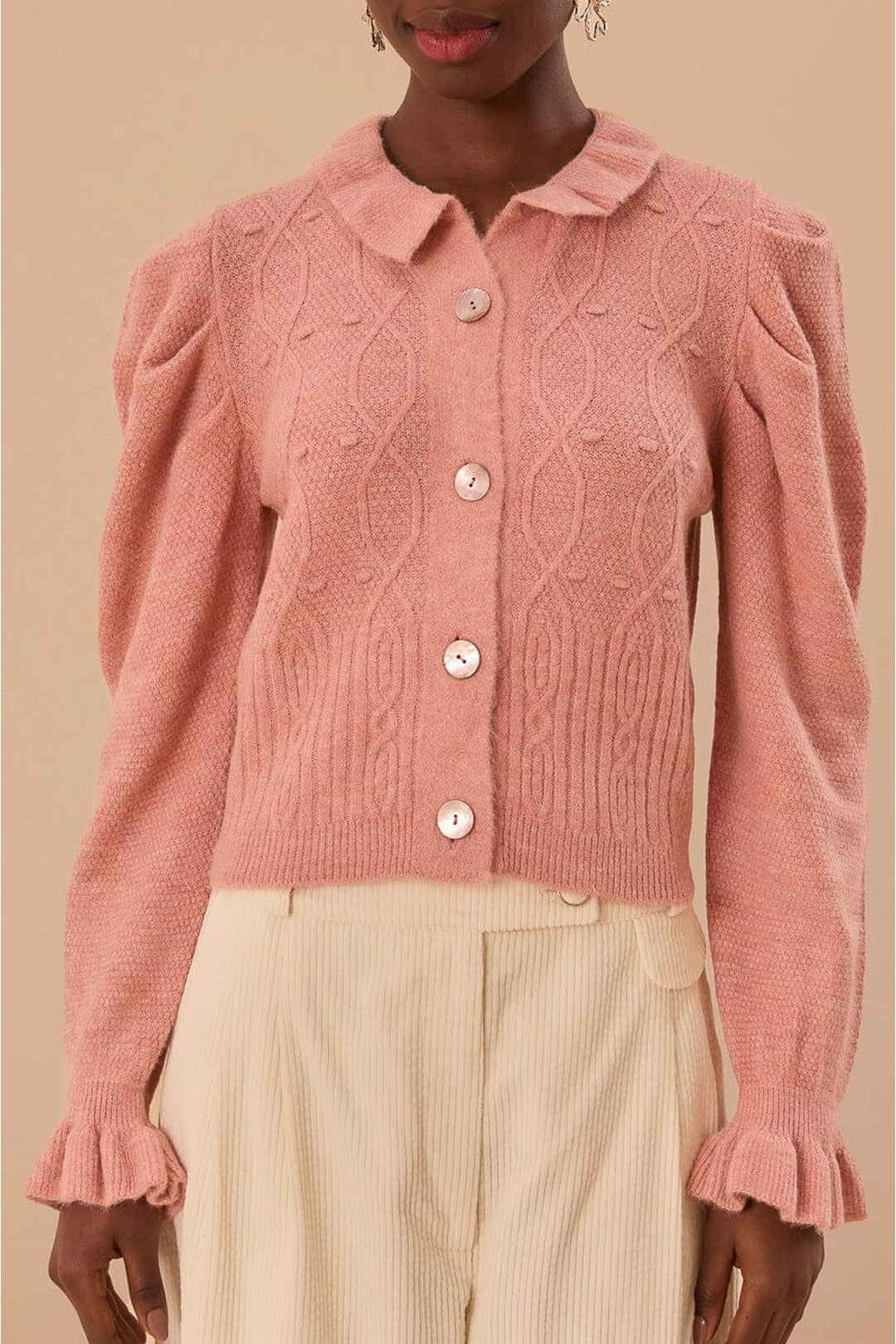 DJV_Light Pink Cardigans & Pulls - Light Pink