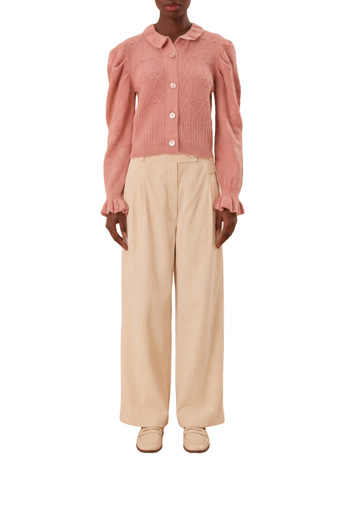 DJV_Light Pink Cardigans & Pulls - Light Pink