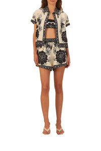 DJV_Flower Leopards Off White Beachwear - Flower Leopards Off White