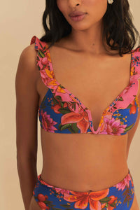 Haut de bikini Summer Fruit - Bleu