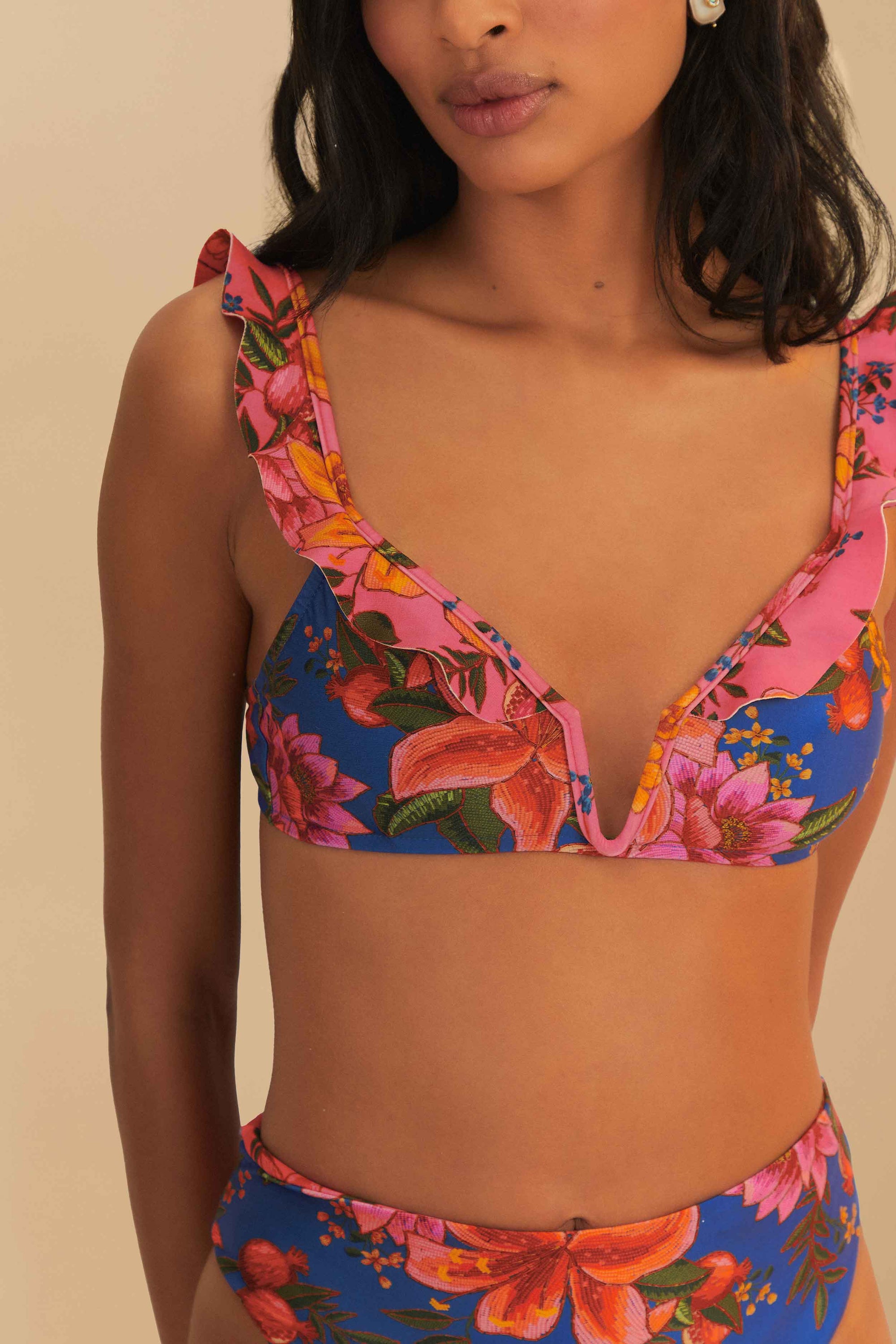 Haut de bikini Summer Fruit - Bleu