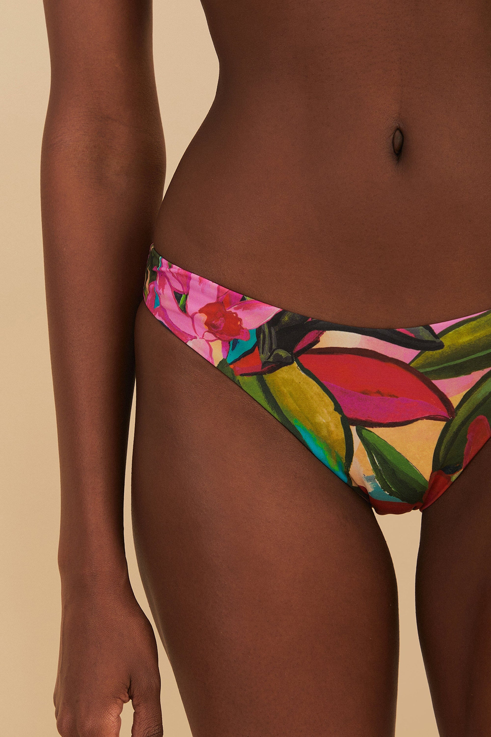 Bas de bikini taille basse Dream Garden - Multicolore