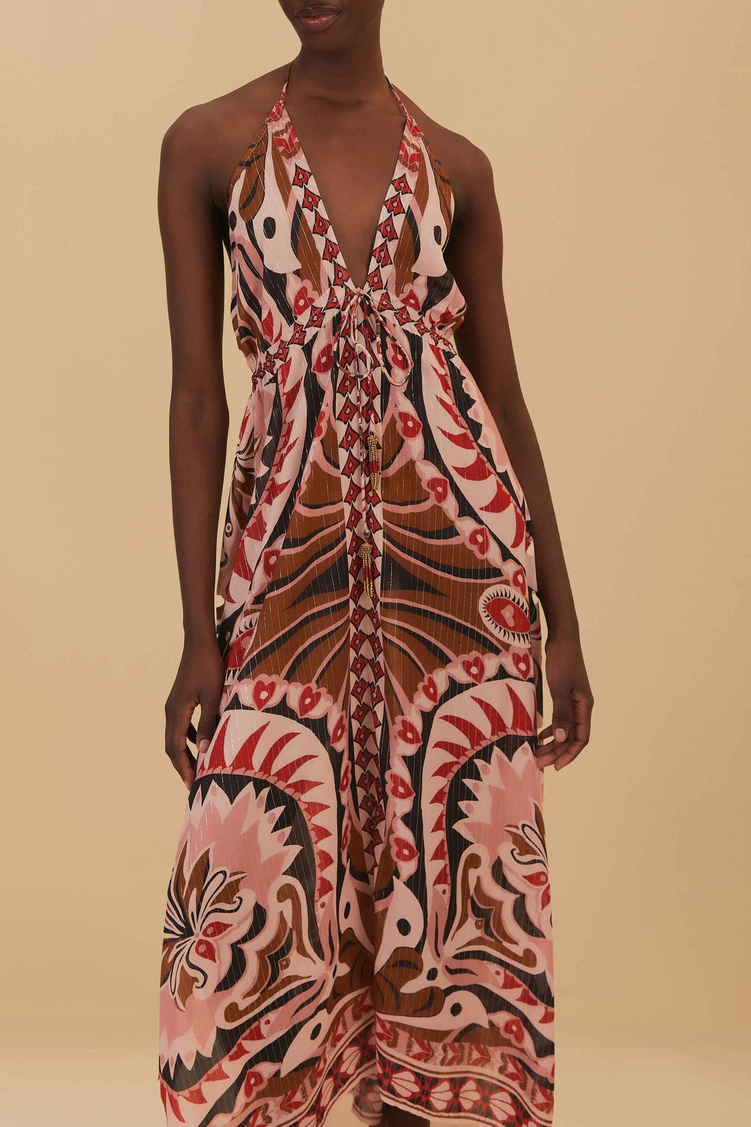 Robe longue Pineapple Jewerly - Rose