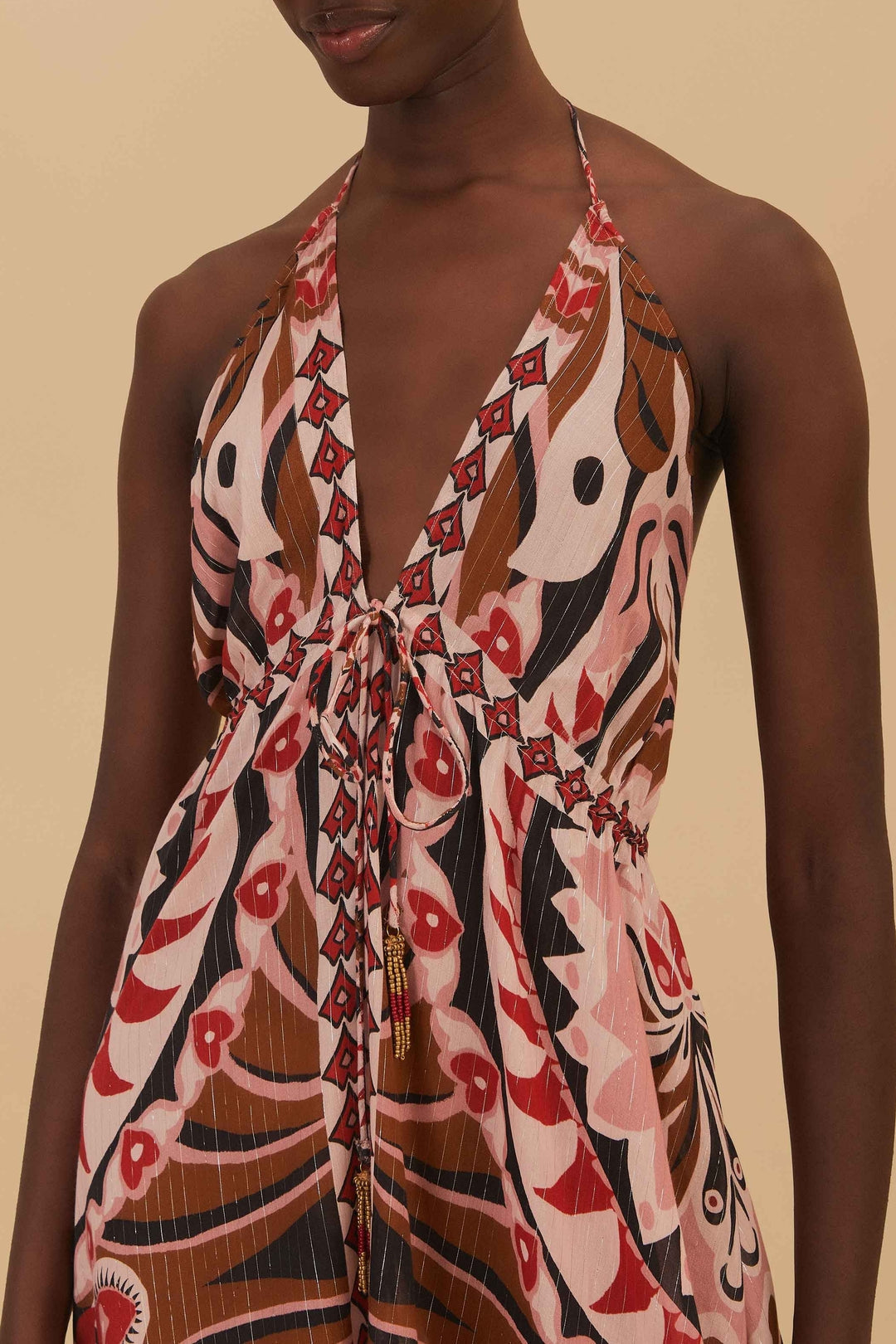 Robe longue Pineapple Jewerly - Rose