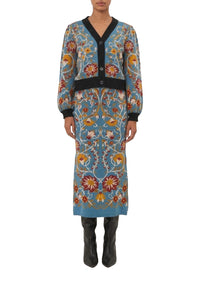 Flowing Beauty knitted cardigan - Blue