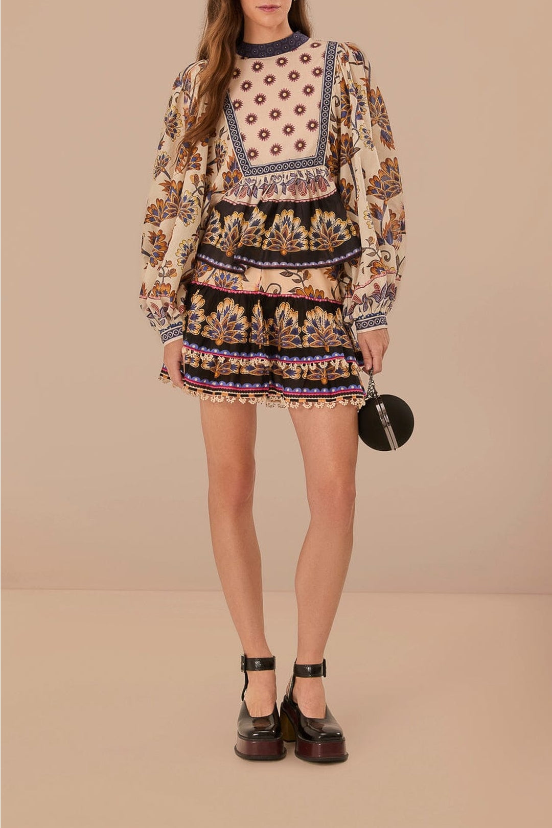 DJV_Floral Cream Jupes & Shorts - Floral Cream