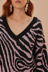 DJV_Zebra Skin Cardigans & Pulls - Zebra Skin