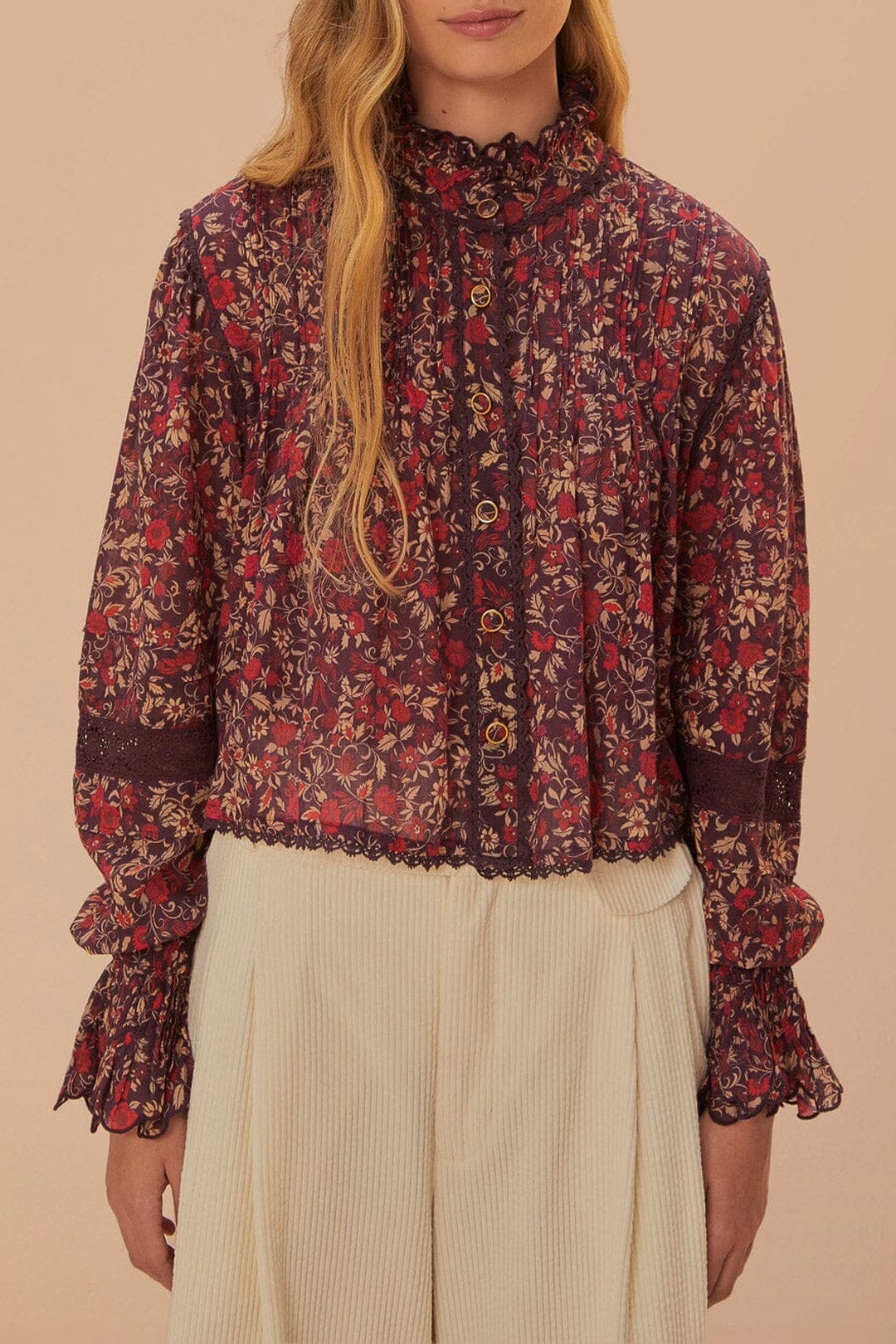 DJV_Chelsea Garden Purple Chemises & Blouses - Chelsea Garden Purple