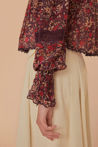 DJV_Chelsea Garden Purple Chemises & Blouses - Chelsea Garden Purple