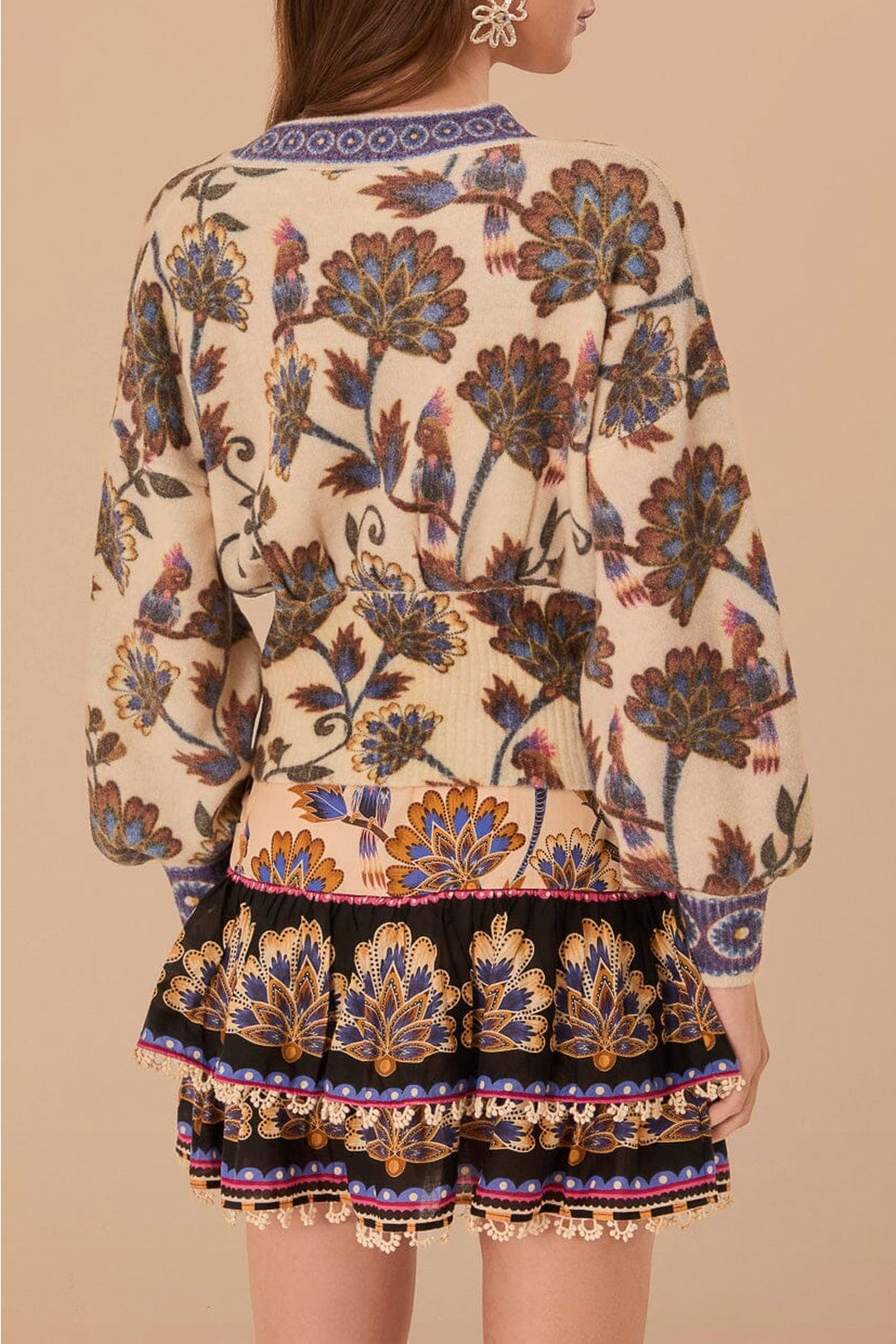 DJV_Floral Cream Cardigans & Pulls - Floral Cream