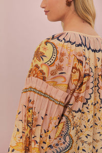 Blouse Jaipur en coton - Beige