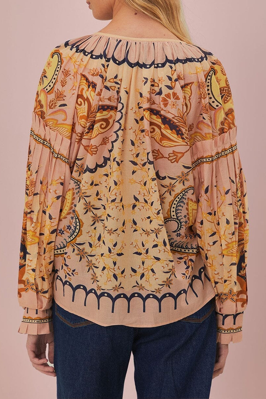 Blouse Jaipur en coton - Beige
