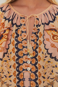 Blouse Jaipur en coton - Beige
