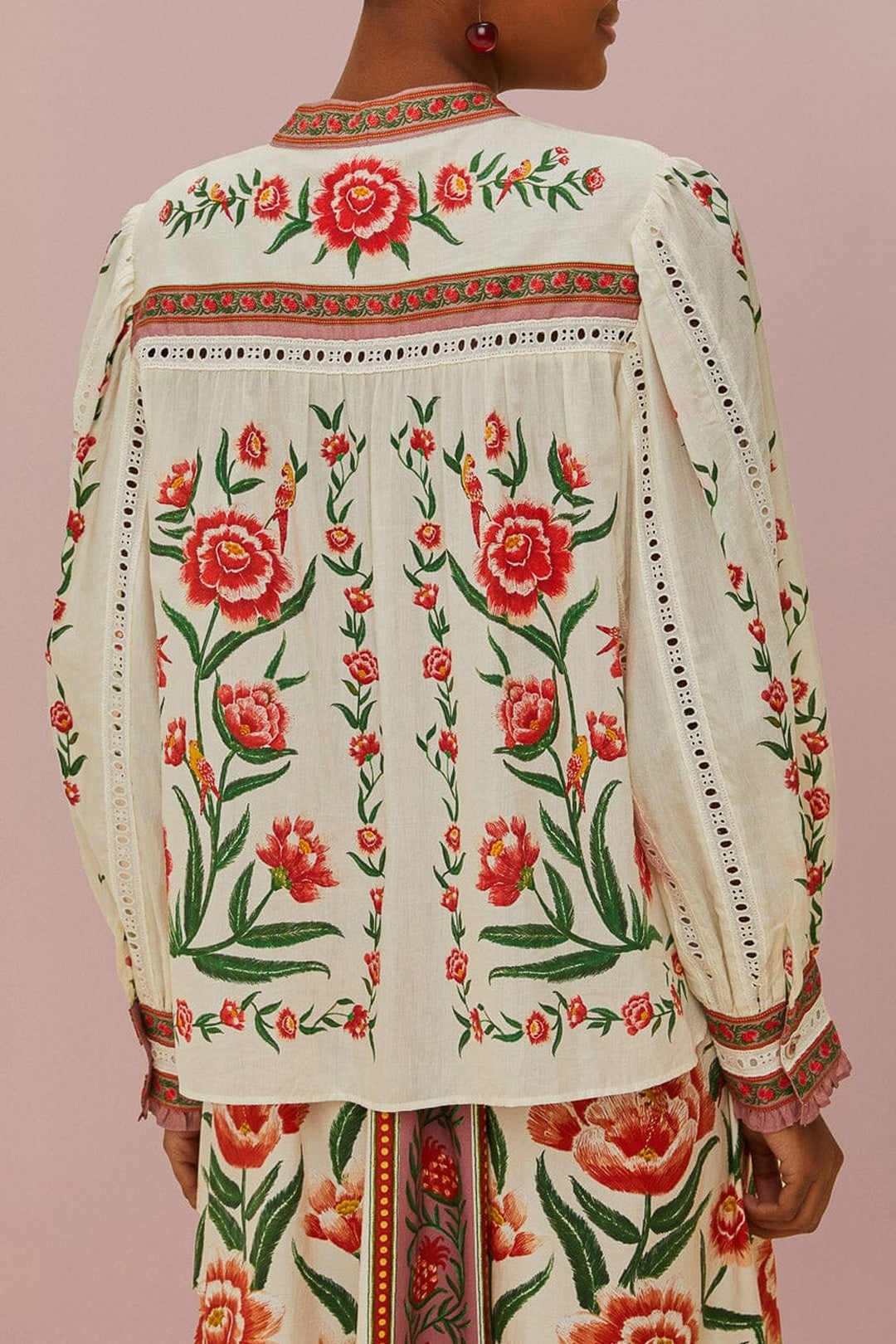 Chemisier Ainika en coton - Blanc