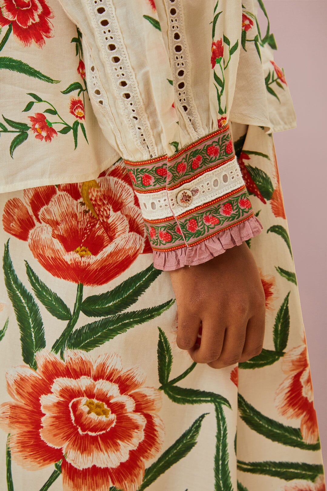 Chemisier Ainika en coton - Blanc