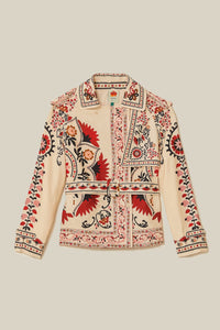 Trench-coat Cashew Mandala en coton - Beige