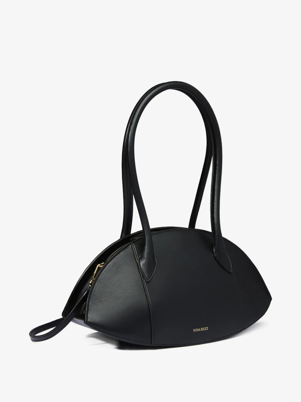Sac porté épaule Le Bal en cuir - Noir