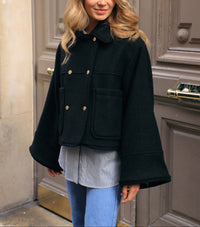 Manteau Le Paulin en laine - Noir