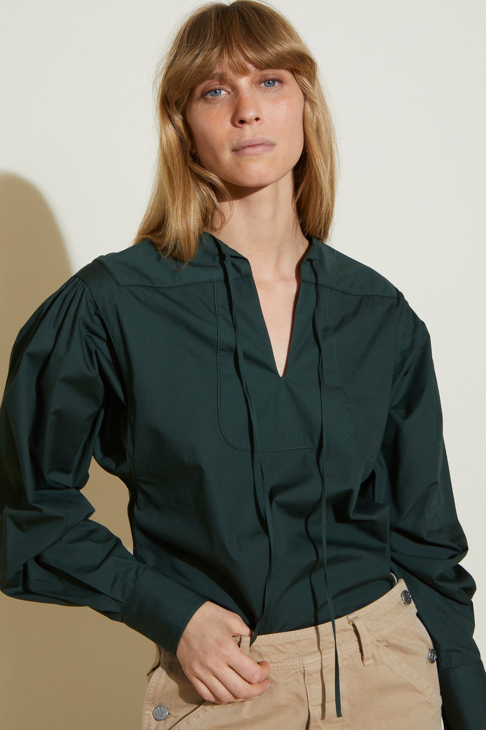 ZNOSTOCK_BEIGE SHIRT MINA - Beige