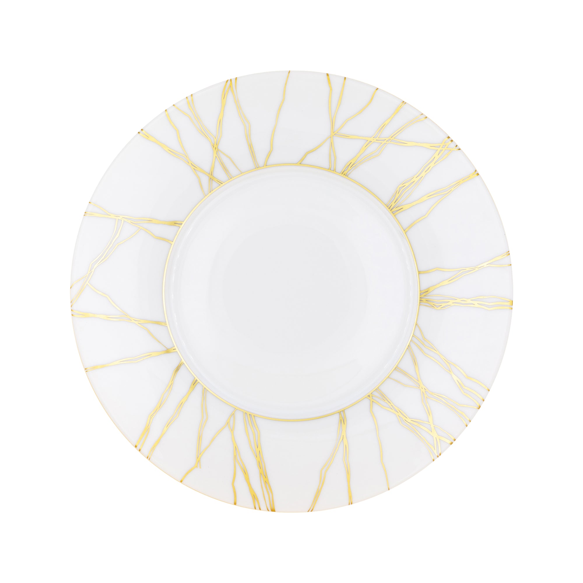 Assiette de présentation Fil d'or en porcelaine - Or