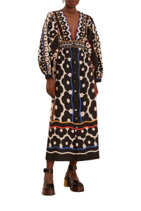 DJV_Farm Daisy Multicolor Robes midi - Farm Daisy Multicolor