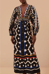 DJV_Farm Daisy Multicolor Robes midi - Farm Daisy Multicolor