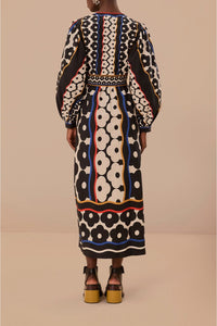 DJV_Farm Daisy Multicolor Robes midi - Farm Daisy Multicolor