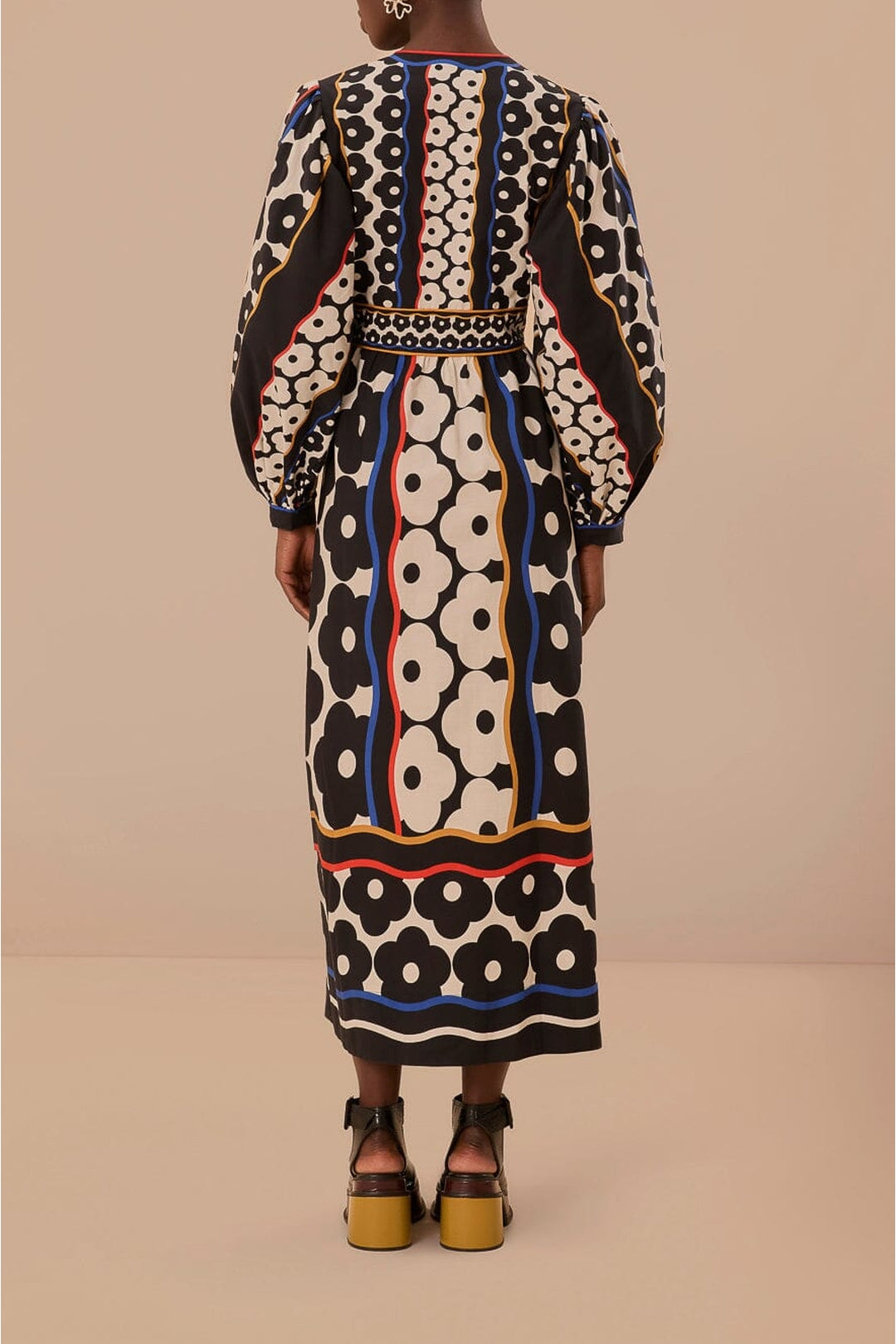 DJV_Farm Daisy Multicolor Robes midi - Farm Daisy Multicolor