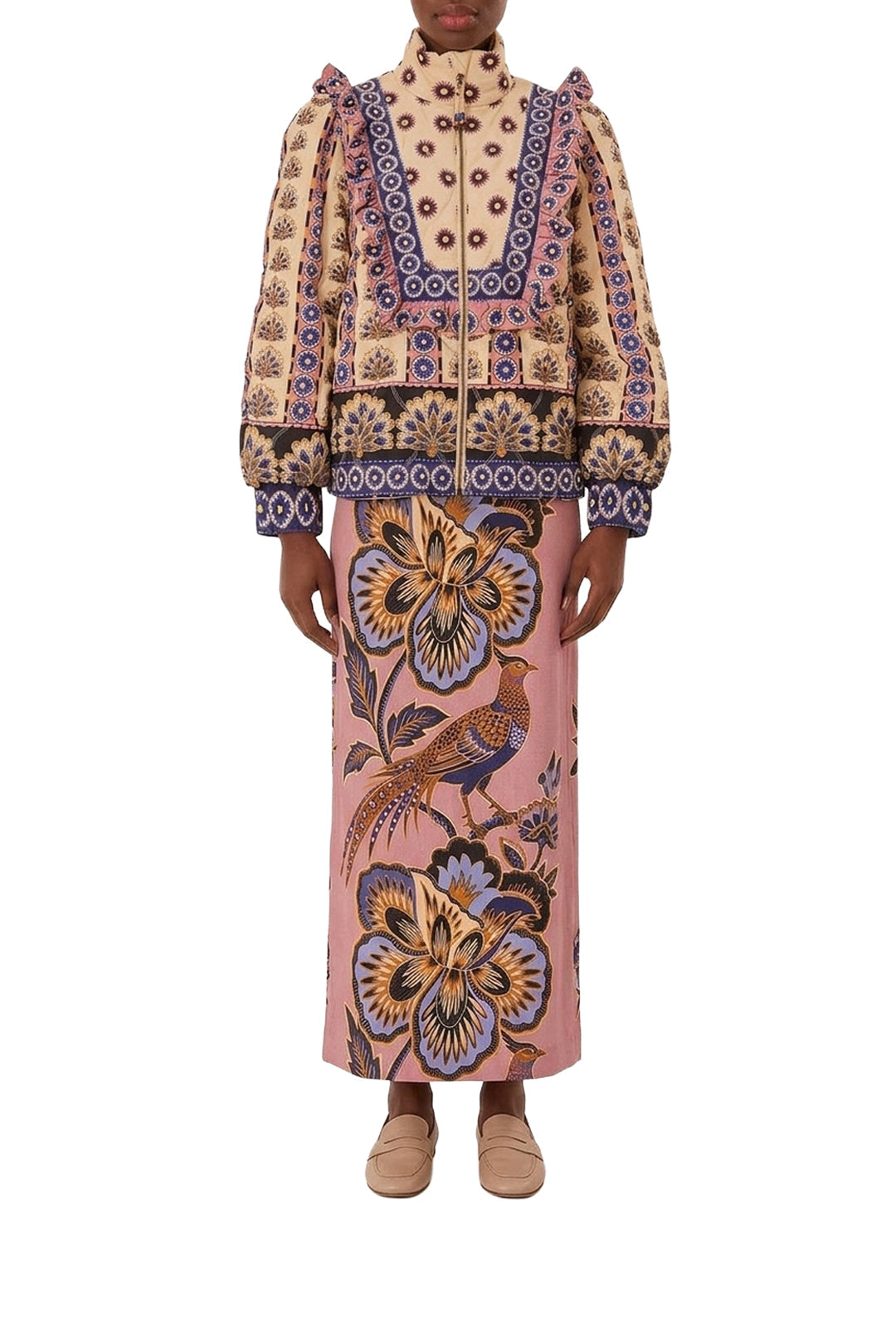 DJV_Floral Cream Vestes & Manteaux - Floral Cream