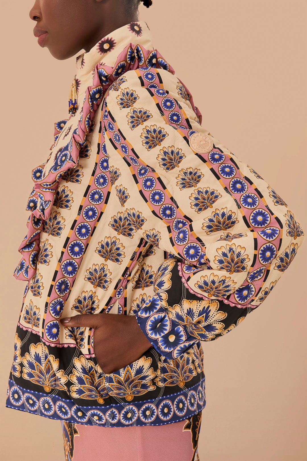 DJV_Floral Cream Vestes & Manteaux - Floral Cream