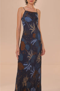 DJV_Night Jungle Navy Blue Robes longues - Night Jungle Navy Blue