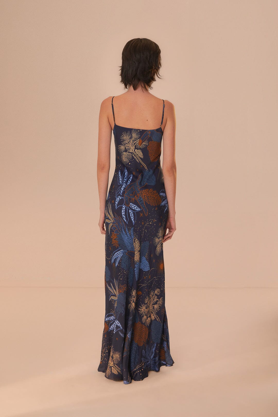 DJV_Night Jungle Navy Blue Robes longues - Night Jungle Navy Blue