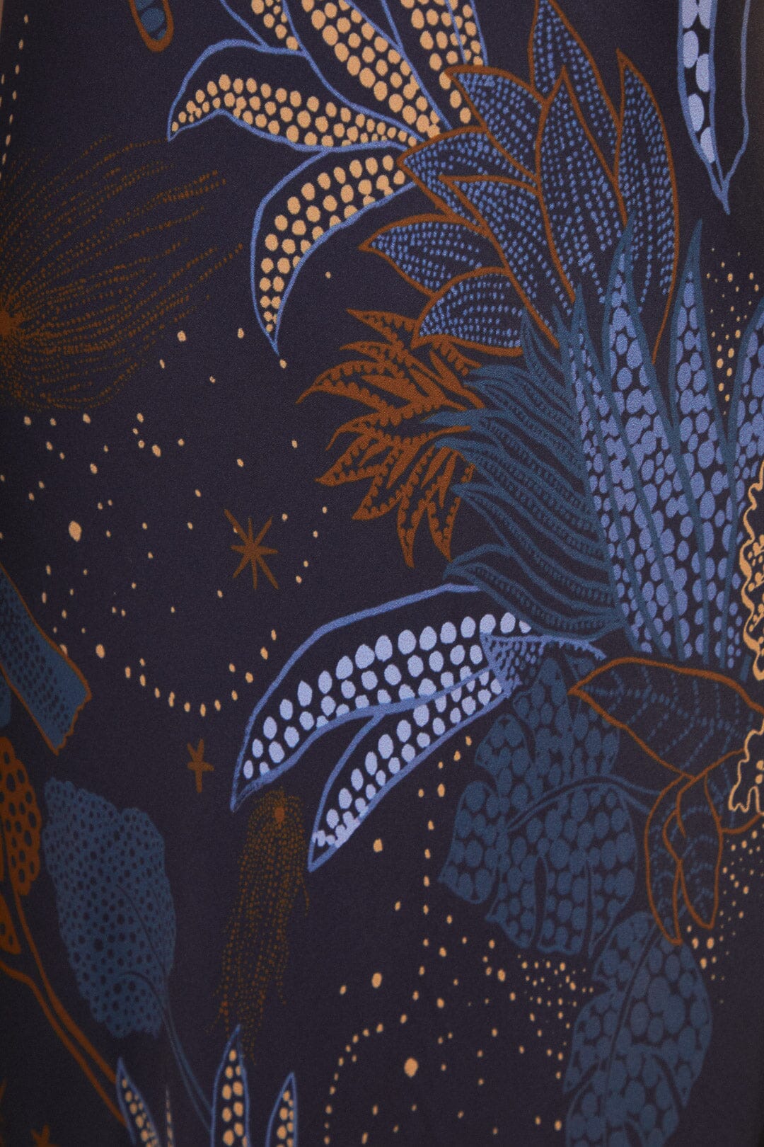 DJV_Night Jungle Navy Blue Robes longues - Night Jungle Navy Blue