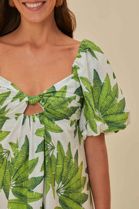DJV_Palm Fan Off White Robes courtes - Palm Fan Off White