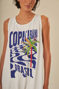 Copacabana Off White Jersey - White
