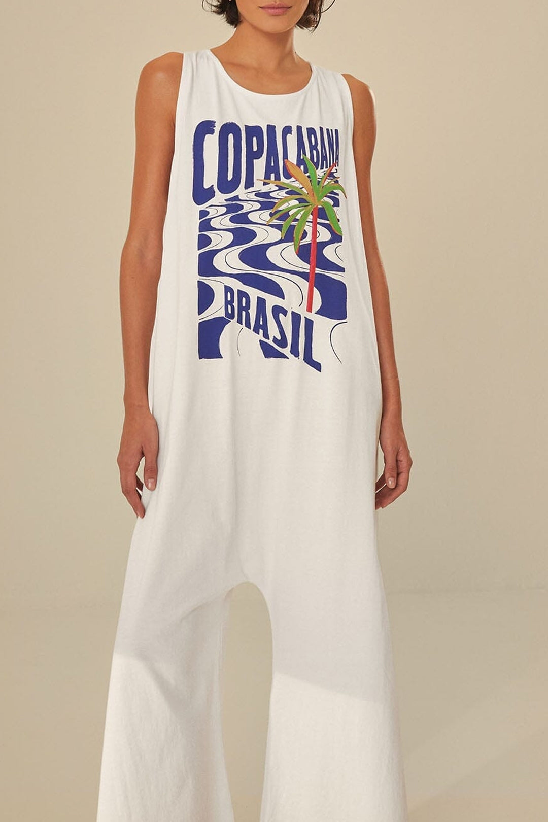 Copacabana Off White Jersey - White