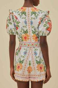 DJV_Bloom Garden Off White Robes courtes - Bloom Garden Off White