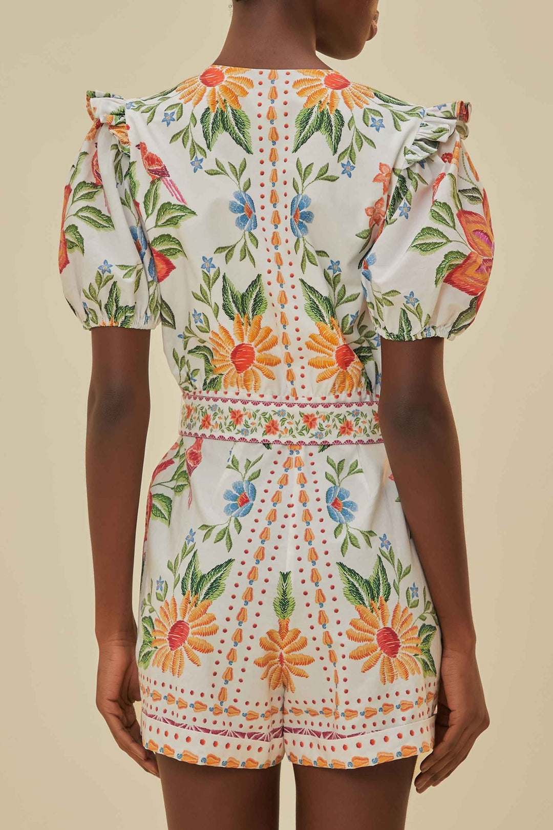 DJV_Bloom Garden Off White Robes courtes - Bloom Garden Off White