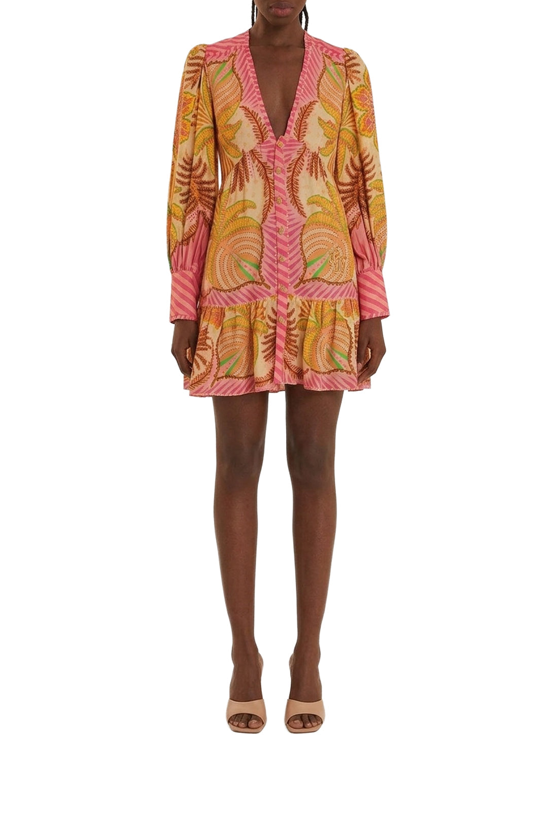 DJV_Palm Scarf Sand Robes courtes - Palm Scarf Sand