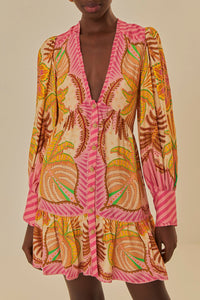 DJV_Palm Scarf Sand Robes courtes - Palm Scarf Sand